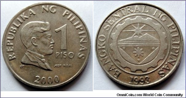 Philippines 1 piso.
2000