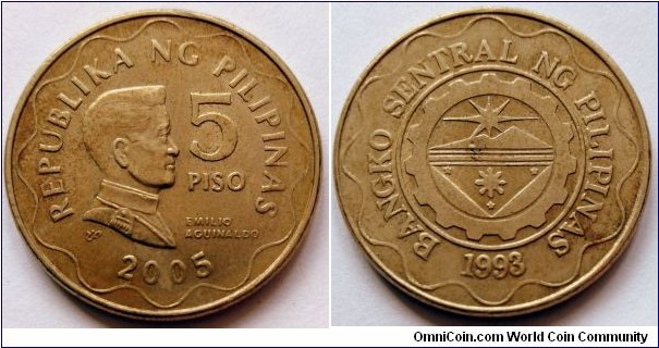 Philippines 5 piso.
2005 (II)