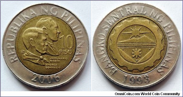 Philippines 10 piso.
2006