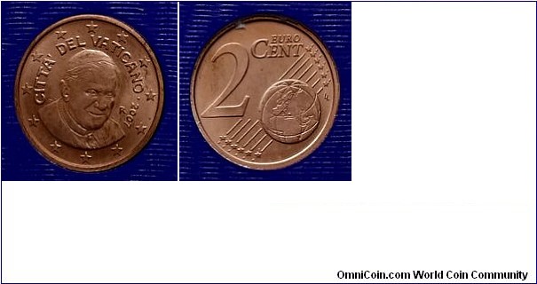 2 Euro cents - Pontificate of Benedict XVI