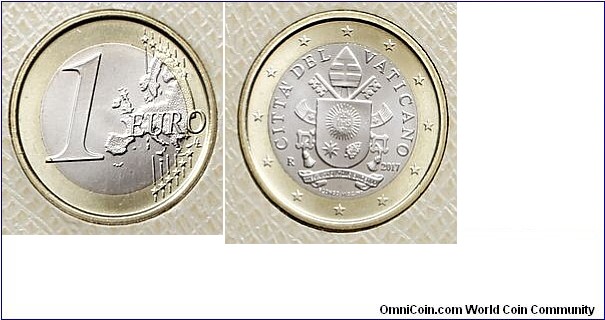 1 Euro - Pontificate of Francis