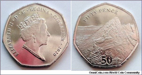 Gibraltar 50 pence.
2020 AA