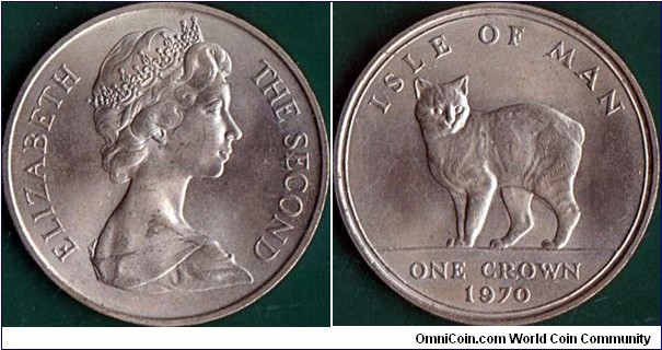Isle of Man 1970 1 Crown.