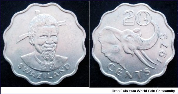 Swaziland 20 cents.
1979