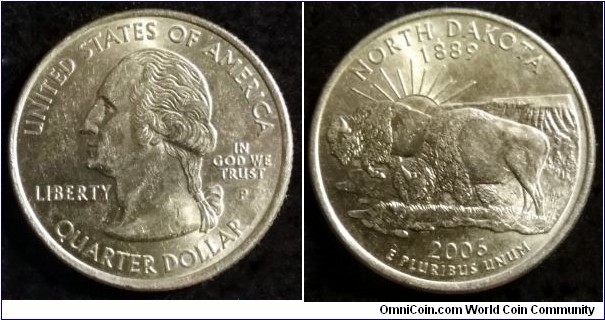 2006 P State quarter - North Dakota