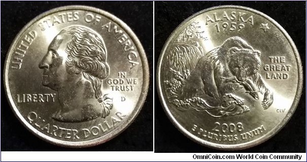 2008 D State quarter - Alaska