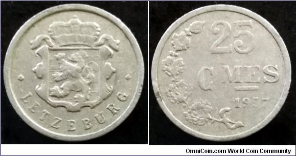 Luxembourg 25 centimes. 1957
