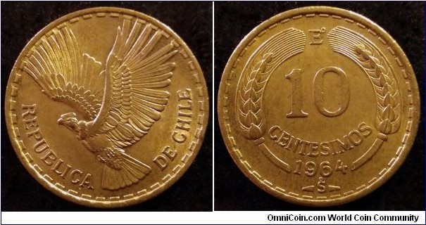 Chile 10 centesimos.
1964