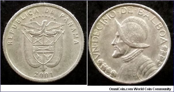 Panama 1/10 balboa.
2001 (II)