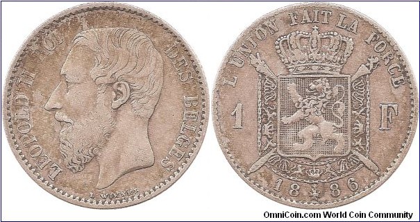 1 Franc 1886 Belgium