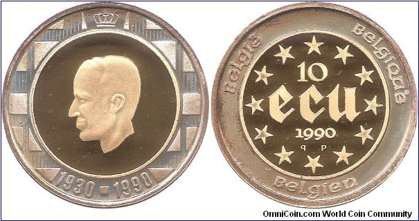 10 Ecu 1990 Belgium