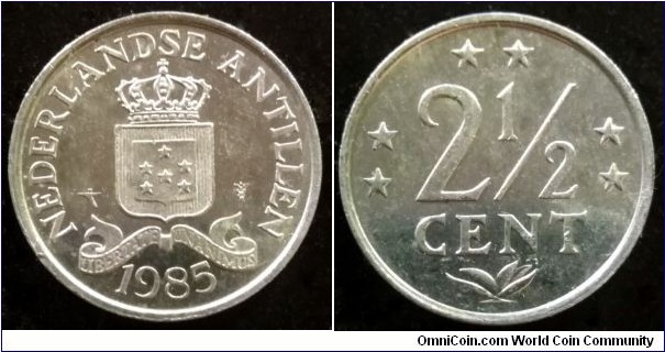 Netherlands Antilles 2 1/2 cent. 1985