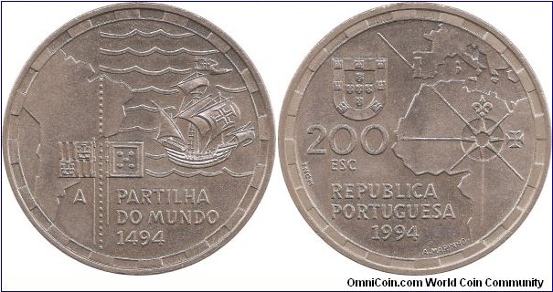 200 Escudos 1994 Portugal