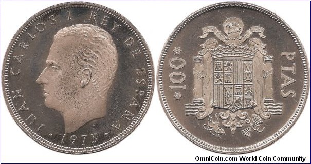 100 Pesetas 1976 Spain