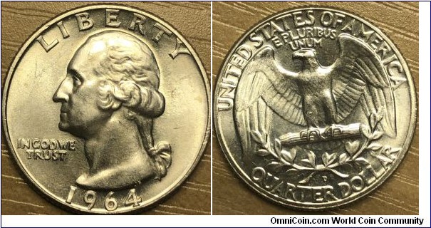 1964-D 
Washington quarter 