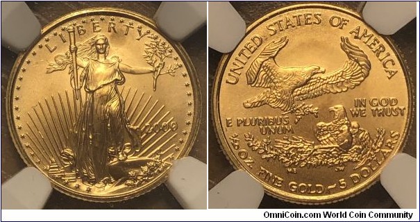 NGC MS69 
1/10 oz Gold American eagle bullion