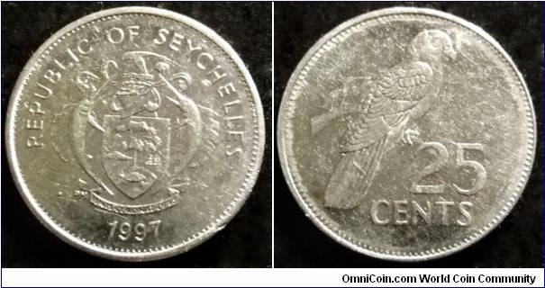 Seychelles 25 cents.
1997 (II)