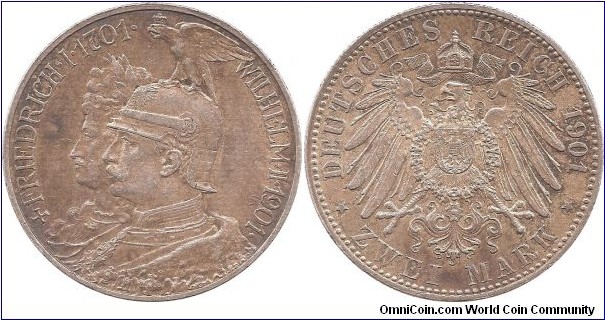 2 Mark 1901 Prussia