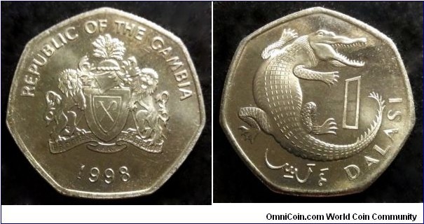 Gambia 1 dalasi.
1998 (III)