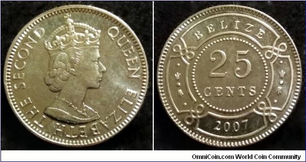 Belize 25 cents.
2007