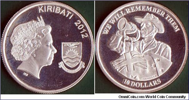Kiribati 2012 10 Dollars.