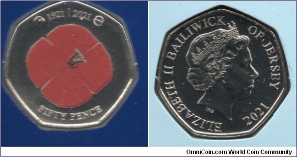 50p. Centenary of the Royal British Legion #1.