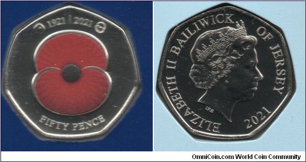 50p. Centenary of the Royal British Legion #2.