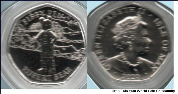 2020 Isle of Man 50p. Rupert the Bear