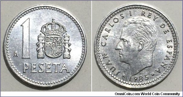 1 Peseta (Kingdom of Spain / King Juan Carlos I / Aluminium) 