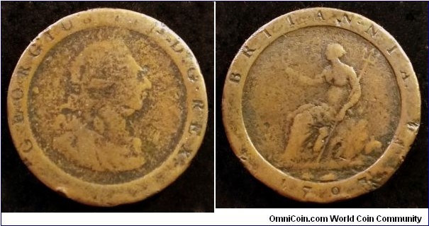 1797 Cartwheel penny.
George III.