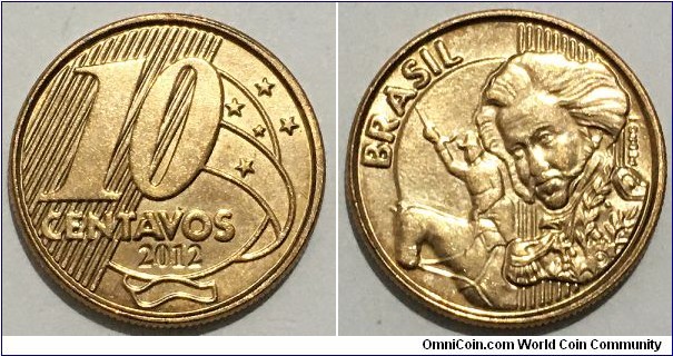 10 Centavos (Federative Republic of Brazil // Bronze plated Steel)