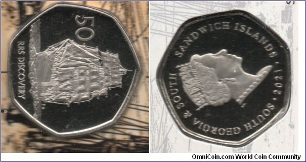 50p. 120th Anniversary of the Launch of RRS Discovery.
