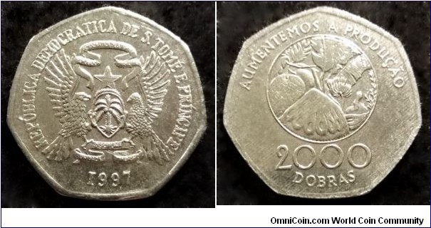 Sao Tome & Principe 2000 dobras. 1997, F.A.O.