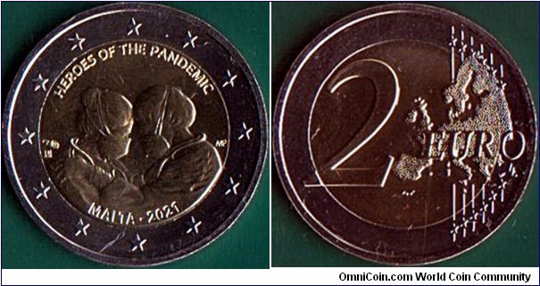 Malta 2021 2 Euros.

Heroes of the Pandemic.