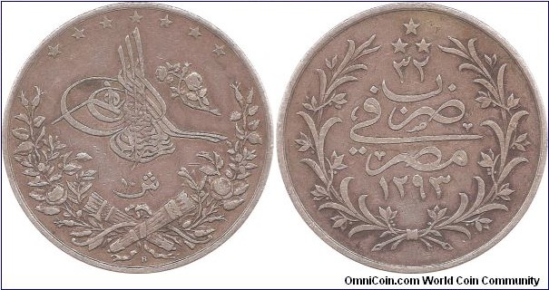 10 Qirsh 1293-32 Egypt