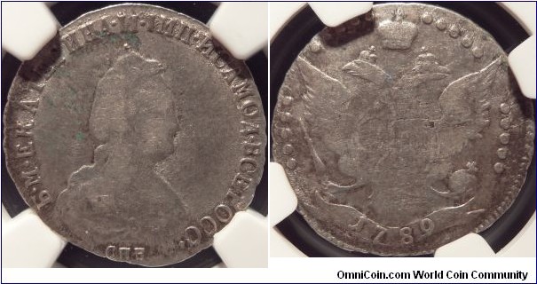 AR 20 kopeck 1789 SPB. NGC VF-25