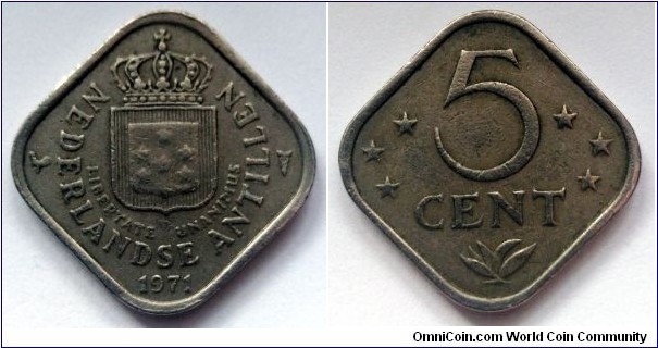 Netherlands Antilles 5 cent. 1971 (II)