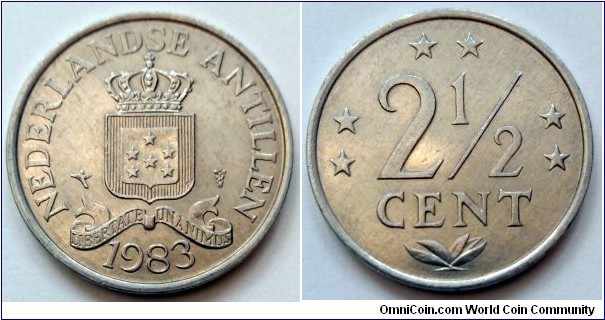 Netherlands Antilles 2 1/2 cent. 1983