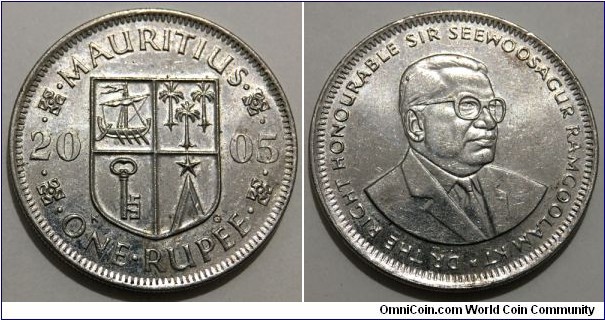 1 Rupee (Republic of Mauritius // Copper-Nickel)