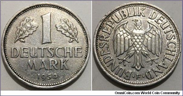1 Deutsche Mark (West Germany - Federal Republic // Copper-Nickel)