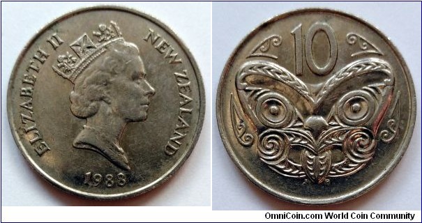 New Zealand 10 cents.
1988