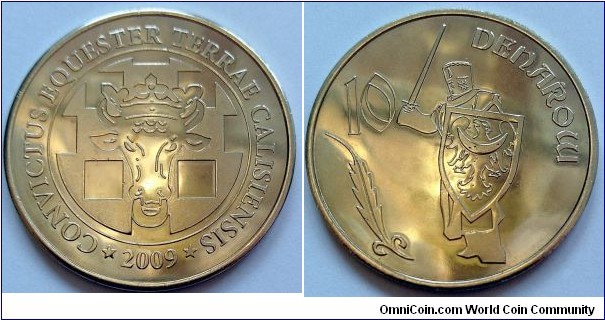 10 denarów 2009 - Polish local coin. City of Kalisz.
