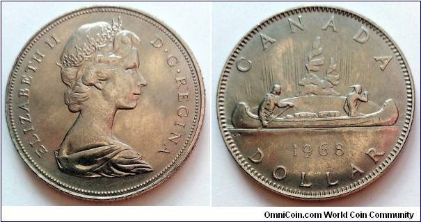 Canada 1 dollar.
1968 (II)