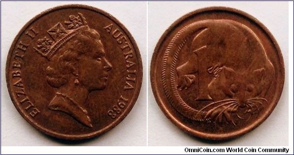 Australia 1 cent.
1988