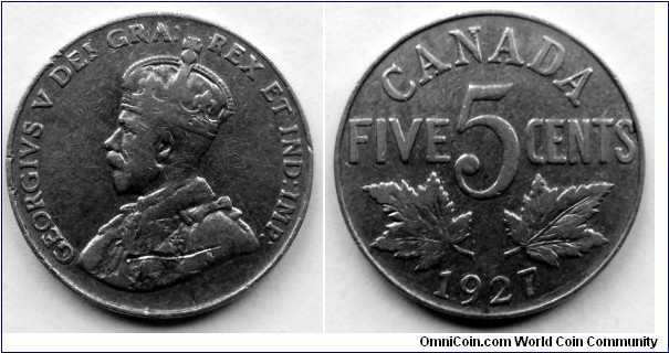 Canada 5 cents.
1927