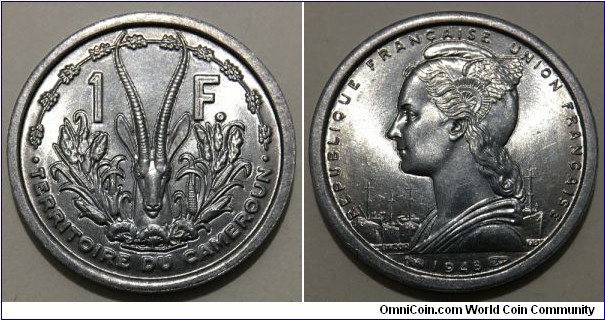 1 Franc (French Mandate // Aluminium)