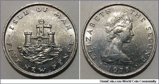 5 New Pence (British Crown Dependency / Queen Elizabeth II // Copper-nickel 75-25)