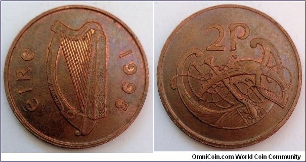 Ireland 2 pence.
1995