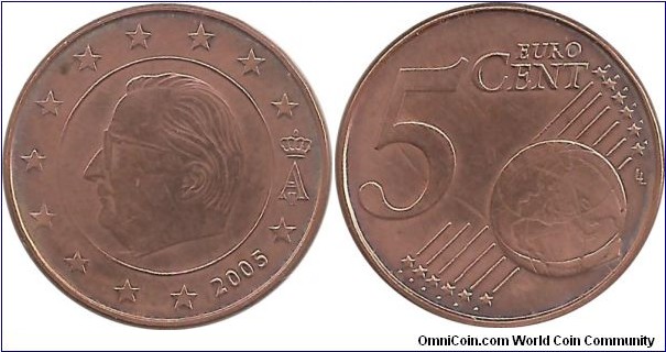 EU-Belgium 5 Eurocent 2005