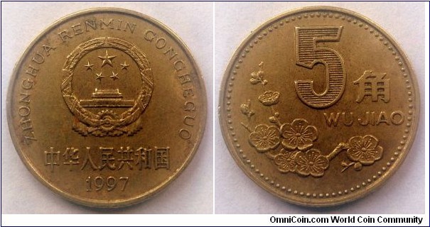 China 5 jiao.
1997